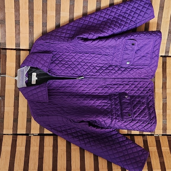 Jones New York Jackets & Blazers - Jones NY quilted purple coat